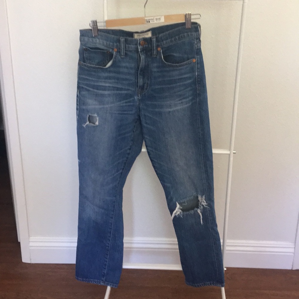 Madewell straight crop jeans size 27
